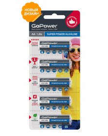 Батарейка GoPower LR6 Alkaline ( 5BL)(50)(600) Отрывной.. Батарейка GoPower LR6 Alkaline ( 5BL)(50)(600) Отрывной..