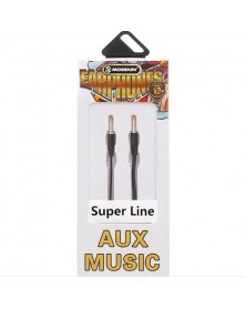 Кабель  AUX 3.5 Jack вилка - 3.5 Jack вилка   1,0 м, Mosidun D 350 силиконо..