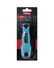 Отвертка Двухсторонняя Smartbuy (SBT-SCN-2P5) с переставной битой, PH2 ,SL6..