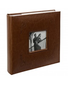 Ф/Альбом  Фишт 200 ф. Делюкс PС-46200RCLK Экокожас рамкой, книжный переплёт..