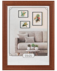 ФотоРамка IA  МДФ  15*21  C22  Красное дерево, вставка  ПЭТ              (5..