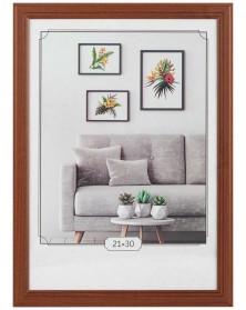 ФотоРамка IA  МДФ  21*30  C22  Красное дерево, вставка  ПЭТ              (2..