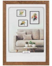 ФотоРамка IA  МДФ  21*30  C22  Мокко, вставка  ПЭТ              (25)..