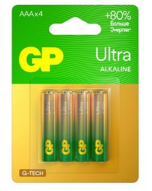 Батарейка GP ULTRA G-tech LR03 Alkaline 1,5 V ( 4BL)(40)(320).. Батарейка GP ULTRA G-tech LR03 Alkaline 1,5 V ( 4BL)(40)(320)..