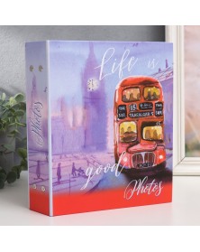 Ф/Альбом  PL-001-1   200 фото  10*15  с кармашками, Watercolor travel, Лонд..