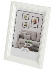 ФотоРамка IA  МДФ  10*15  C22  Белый, вставка  ПЭТ              (12)..