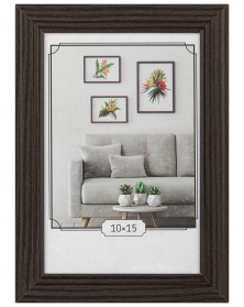ФотоРамка IA  МДФ  10*15  C22  Венге, вставка  ПЭТ              (12)..