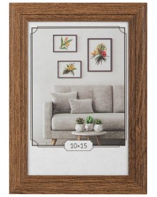 ФотоРамка IA  МДФ  10*15  C22  Мокко, вставка  ПЭТ              (12)..