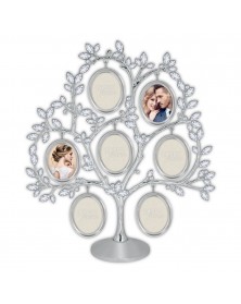 Ф/Рамка ZEP KV877  HANDEL Дерево на 7 фото 6*5 см, металлическая со стразам..