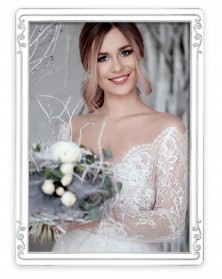 Ф/Рамка ZEP KV5546  MOZART 10*15 металлическая со стразами   44507     ..