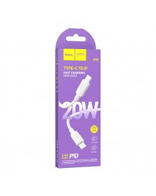 Кабель  Type C - 8-pin Hoco X  96 1.0 m,3.0A, White, коробочка Пластик PD 2..