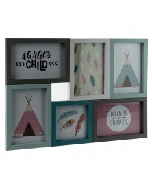 Мультирамка на 6 фото BB-164039 Цветная 1 -10*10 и 5 -10*15 (12.. Мультирамка на 6 фото BB-164039 Цветная 1 -10*10 и 5 -10*15 (12..