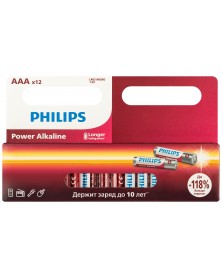 Батарейка PHILIPS LR03 ААА Alkaline ( 12BL) Power 1,5 V P12W-51 .. Батарейка PHILIPS LR03 ААА Alkaline ( 12BL) Power 1,5 V P12W-51 ..