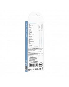 Кабель Type-C - Type-C Hoco X107 1.0 m, 3.0A, White, коробочка Пластик PD .. Кабель Type-C - Type-C Hoco X107 1.0 m, 3.0A, White, коробочка Пластик PD ..