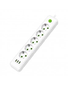 Удлинитель Amper (JH-1033U-2W) 2.0 м 5 розеток (30) White 10A .. Удлинитель Amper (JH-1033U-2W) 2.0 м 5 розеток (30) White 10A ..