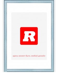 Ф/Рамка PLATINUM пласт.15*21   СТИЛЬ - Голубой    (26)