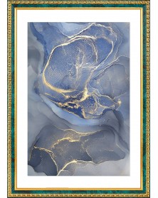 Ф/Рамка PLATINUM пласт.15*21   КАМЕЯ- Малахит    (26)