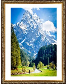 Ф/Рамка PLATINUM пласт.15*21   ВИНТАЖ- Золото    (22)