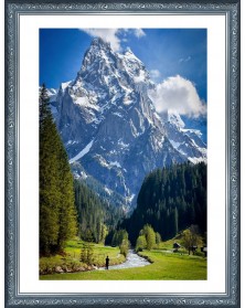 Ф/Рамка PLATINUM пласт.15*21   ВИНТАЖ- Голубой     (22)