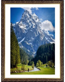 Ф/Рамка PLATINUM пласт.15*21   ВИНТАЖ- Красное дерево    (22)