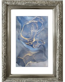 Ф/Рамка PLATINUM пласт.15*21   ВИНТАЖ- Морозное серебро    (22)