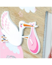 Ф/Рамка из Дерева ZEP VG423P EOLO PINK 10*15 Детская, розовый аист 44739 .. Ф/Рамка из Дерева ZEP VG423P EOLO PINK 10*15 Детская, розовый аист 44739 ..