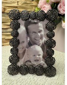 Ф/Рамка POLDOM  AK-015 - PB  10*15   Металлическая, розы      ..