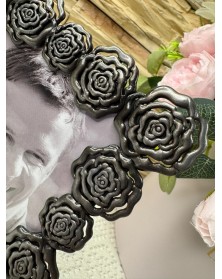 Ф/Рамка POLDOM  AK-015 - PB  10*15   Металлическая, розы      ..