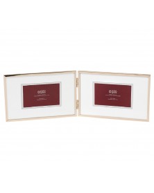 Ф/Рамка  FFM - 5571/2  Металл  2 фото 10*15 Горизонтальная,золотая..
