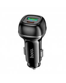 Автомобильное Зарядное Устройство 12V- USB 1*Type-C выход + 1*USB выход Hoc.. Автомобильное Зарядное Устройство 12V- USB 1*Type-C выход + 1*USB выход Hoc..