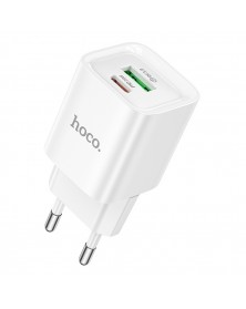 Сетевое Зарядное Устройство 220V- 1*Type-C выход + 1*USB  Hoco C147A  3.0A ..