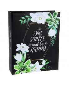 Ф/Альбом  Pioneer  (134800) 304 фото, 2 ф.на стр. Черные страницы,  Цветы  ..