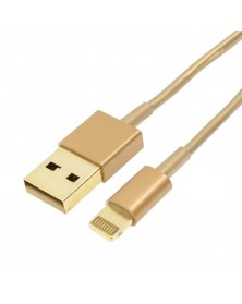 Кабель  USB - 8-pin 1.0 m, Оригинал, Gold, пакет..