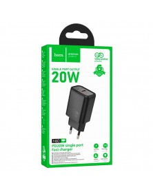Сетевое Зарядное Устройство 220V- 1*Type-C выход   Hoco N  60  3.0A Black, ..