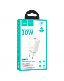 Сетевое Зарядное Устройство 220V- 1*Type-C выход   Hoco N  62  3.0A White, ..