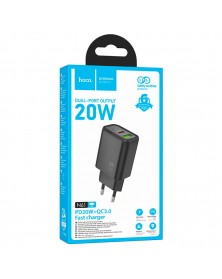Сетевое Зарядное Устройство 220V- 1*Type-C выход + 1*USB  Hoco N  61  3.0A ..