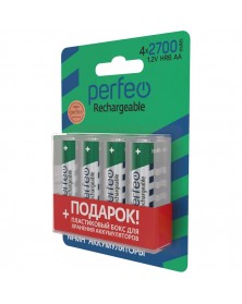 Аккумулятор PERFEO R6 AA BL4 NI-MH 2700mAh + BOX 1.2v (4/40).. Аккумулятор PERFEO R6 AA BL4 NI-MH 2700mAh + BOX 1.2v (4/40)..