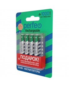 Аккумулятор PERFEO R03 AAA BL4 NI-MH 1000mAh + BOX 1.2v (4/40).. Аккумулятор PERFEO R03 AAA BL4 NI-MH 1000mAh + BOX 1.2v (4/40)..
