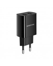 Сетевое Зарядное Устройство 220V- 2*USB выхода  Borofone BA  53A  2.1A Blac..
