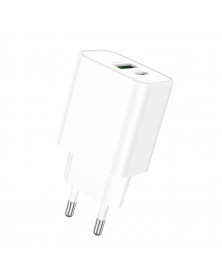 Сетевое Зарядное Устройство 220V- 1*Type-C выход + 1*USB  Borofone BA  88A ..