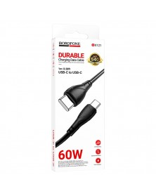 Кабель  Type-C - Type-C Borofone BX121 1.0 m,3.0A, Black, коробочка Пластик..