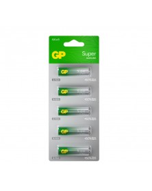 Батарейка GP SUPER  G-tech     LR6  Alkaline  (  5BL) Отрывные (5/60/600)..