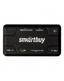 USB-концентратор SmartBuy (SBRH-  750-K) + картридер Black..