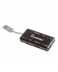 USB-концентратор SmartBuy (SBRH- 750-K) + картридер Black.. USB-концентратор SmartBuy (SBRH- 750-K) + картридер Black..