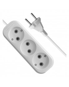 Удлинитель KRONUS (NG-10-3-1.5)          1.5 м  3 розетки  (40) 10A ПВС 2*1..