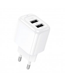 Сетевое Зарядное Устройство 220V- 2*USB выхода Hoco CS 51A 2.4A White QC.. Сетевое Зарядное Устройство 220V- 2*USB выхода Hoco CS 51A 2.4A White QC..