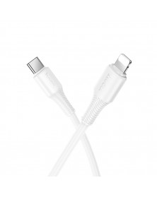 Кабель Type C - 8-pin Hoco X120 1.0 m,3.0A, White, коробочка Нейлон PD 27W.. Кабель Type C - 8-pin Hoco X120 1.0 m,3.0A, White, коробочка Нейлон PD 27W..