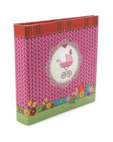 Ф/Альбом-анкета  Pioneer  (86565) 56 фото 10*15 + Цветные страницы  Розовая..