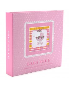 Ф/Альбом-анкета  Pioneer  (86563) 56 фото 10*15 + Цветные страницы  Розовая..