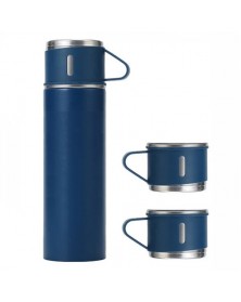 Термос Smart 450 мл с 3-мя кружками Синий..